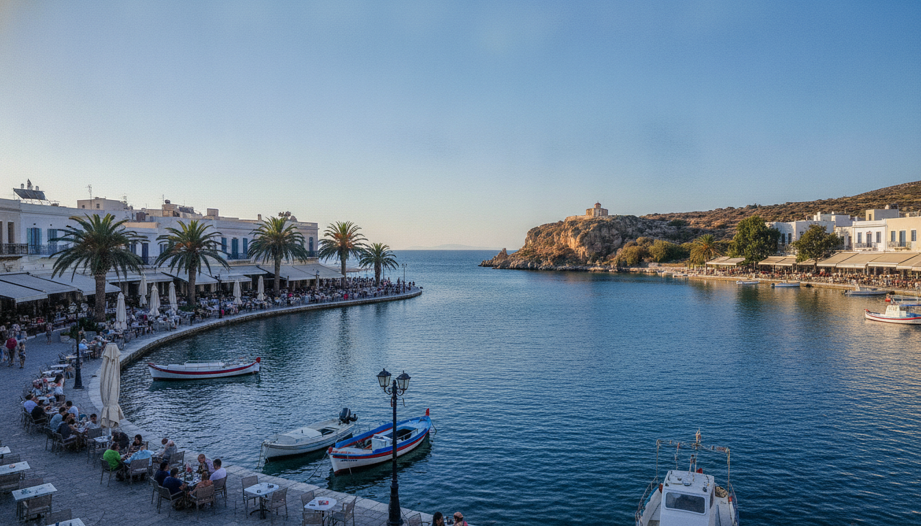 découvrez ágios nikólaos en crète, un village pittoresque au charme authentique, niché autour du magnifique lac voulismeni, entre mer et traditions crétoises.