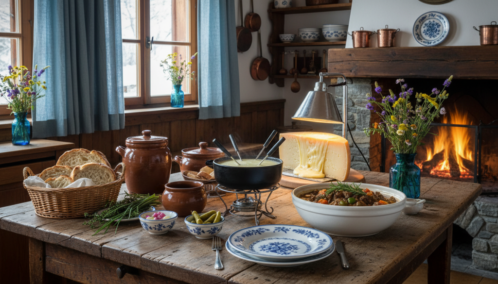 découvrez des recettes simples et savoureuses inspirées de la cuisine de montagne des alpes, idéales pour réchauffer vos repas avec des saveurs authentiques.