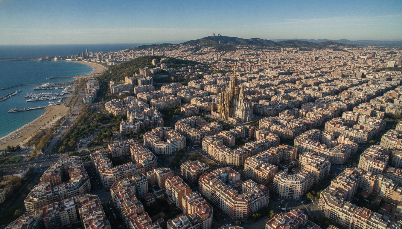 découvrez barcelone vue du ciel avec notre guide des meilleurs points de vue et des vols en hélicoptère pour une expérience inoubliable au-dessus de la ville.