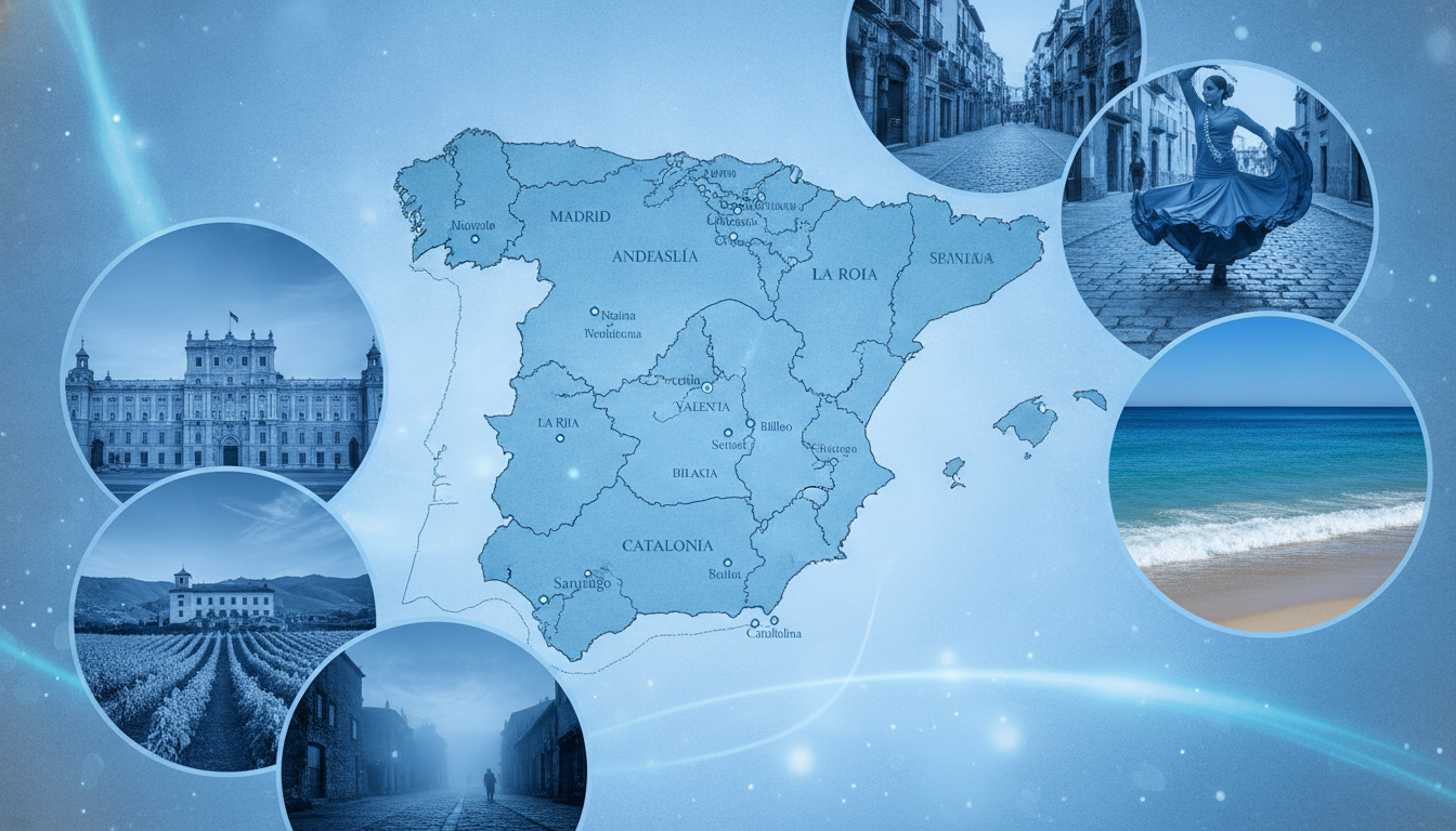 découvrez la carte détaillée de l'espagne avec un guide complet des régions, communautés autonomes et villes principales pour mieux explorer ce pays fascinant.