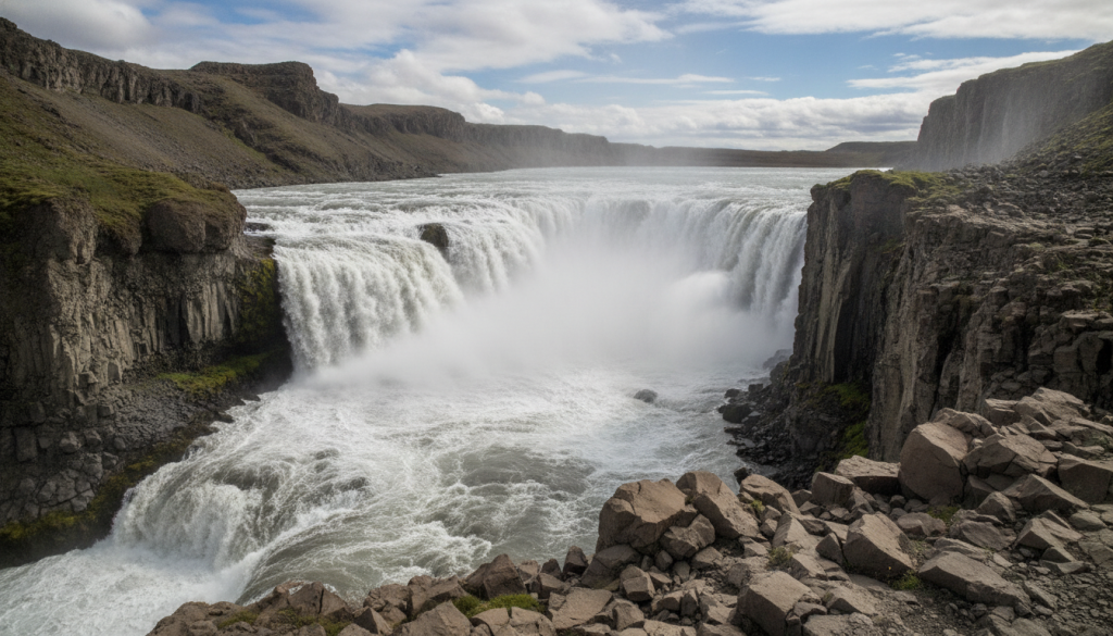 découvrez dettifoss en islande, la cascade la plus puissante d'europe. conseils pratiques et astuces pour organiser votre visite et profiter pleinement de ce site naturel impressionnant.