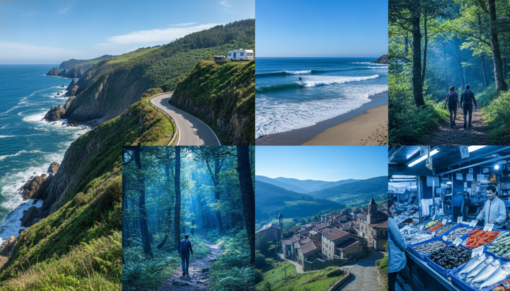 découvrez un road-trip sauvage et authentique dans le nord de l'espagne, entre les paysages préservés de la galice et la beauté naturelle de la cantabrie.