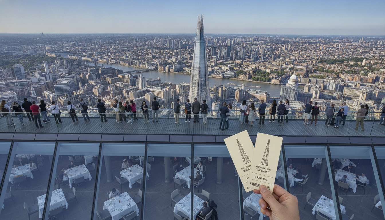 découvrez the shard à londres : réservez vos billets, profitez d'une vue panoramique exceptionnelle et explorez les restaurants de ce célèbre gratte-ciel.