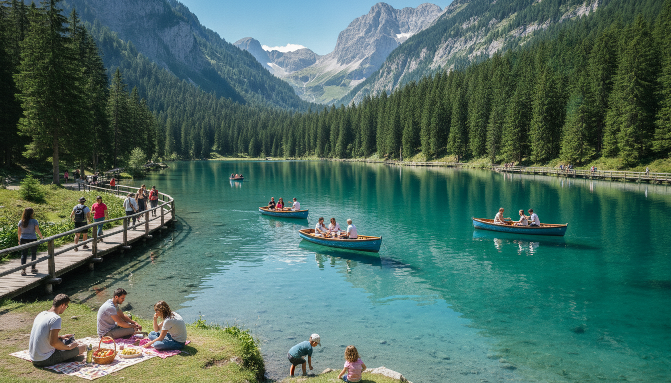 découvrez le lac de blausee en suisse, un parc naturel exceptionnel aux eaux turquoise éclatantes. parfait pour une escapade nature, randonnée et moments de détente inoubliables.