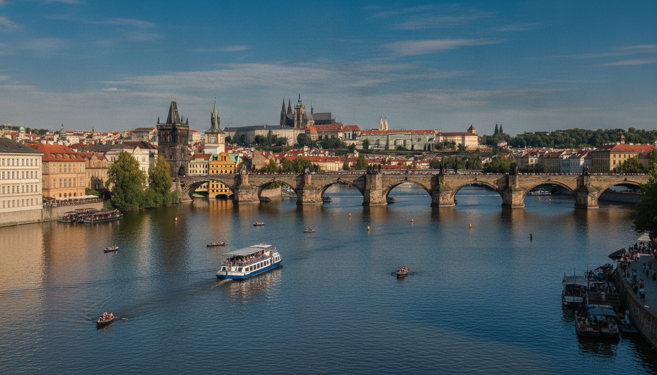 découvrez le fleuve de prague et profitez de croisières inoubliables ainsi que d'activités variées sur les charmantes berges de la vltava, au cœur de la capitale tchèque.