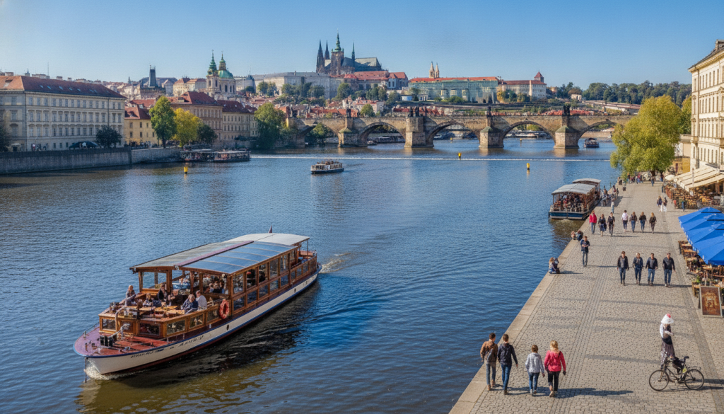 découvrez le fleuve de prague et profitez de croisières inoubliables ainsi que d'activités variées sur les berges pittoresques de la vltava.