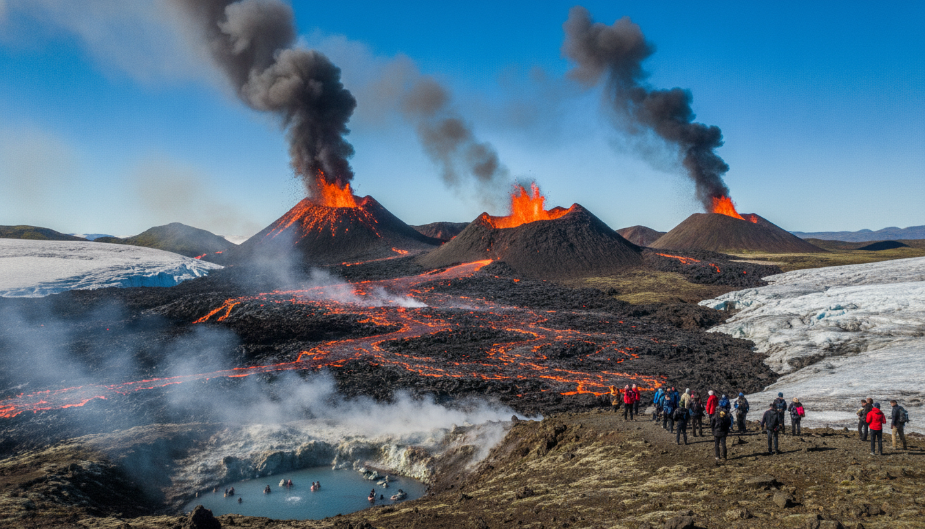 découvrez les dernières actualités sur les volcans islandais, les éruptions récentes et explorez les sites naturels spectaculaires d'islande.