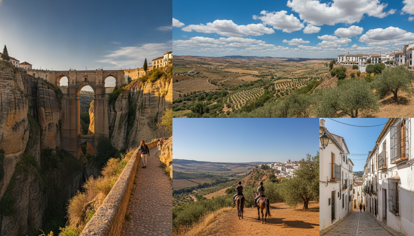 découvrez ronda en andalousie, la ville perchée emblématique. explorez ses sites incontournables, ses paysages spectaculaires et ses activités pour un voyage mémorable au-dessus du vide.